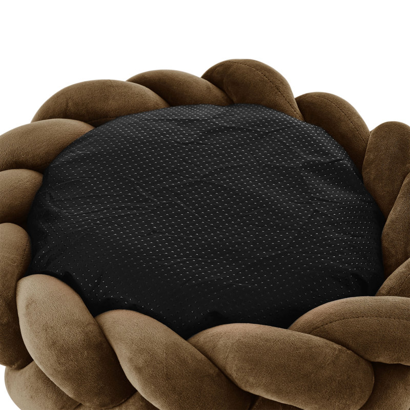 Sam's Pets Ivy Dog Bed, Brown, Medium (15" W x 15" D x 7" H)