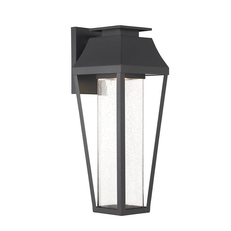 Brookline LED Outdoor Dark Sky Wall Lantern in Matte Black, 20" H x 7.25" W x 9" D
