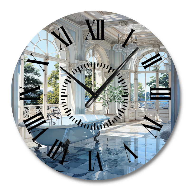 Horloge murale pour salle de bain, Grand