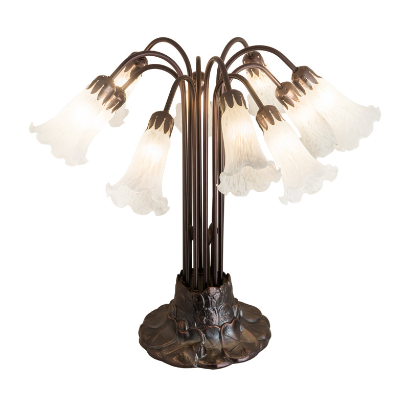 Lampe de table 22 "H 22" White Pond Lily, Blanc, 22"