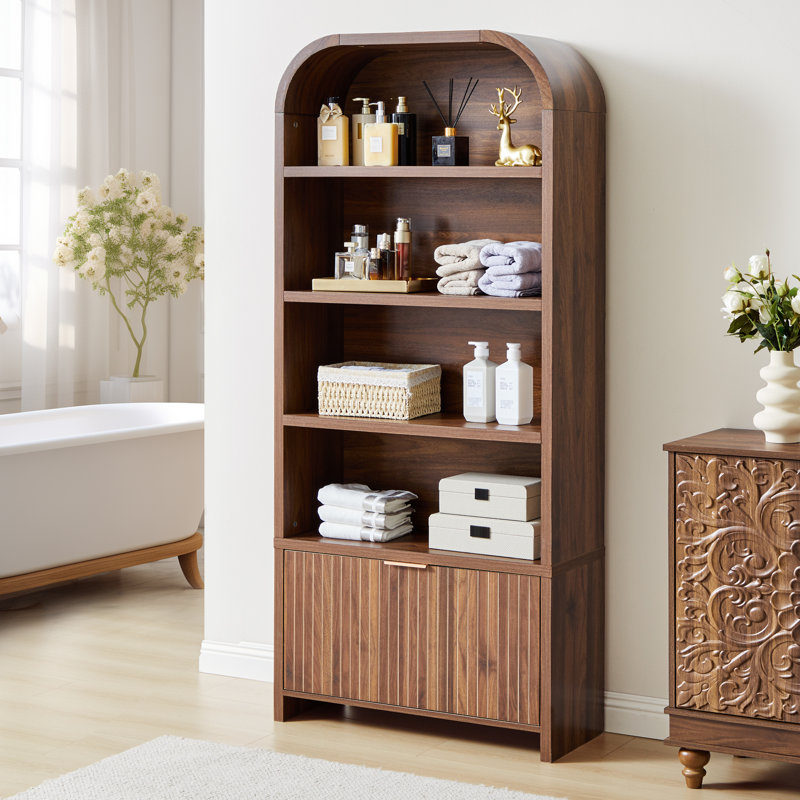 Vitrine de rangement 70 po, Noyer
