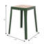 Tabouret carré en plastique empilable Dantoni-1144484179