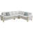 4-piece Flannel Sectional Sofa