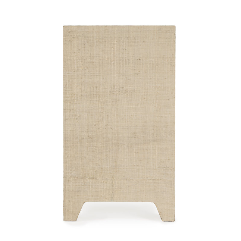 Bar Harbor Raffia 1 Drawer Nightstand, Natural