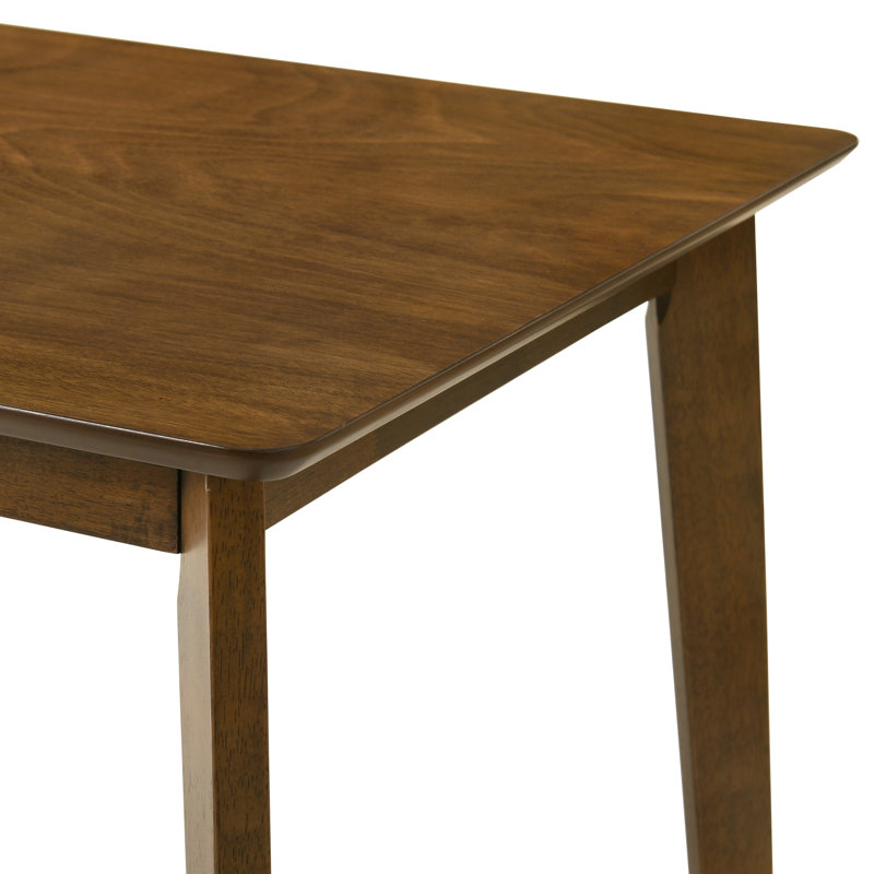 Deatsville Modern Walnut Wood 47 In. Flared Base Dining Table - Seats 4