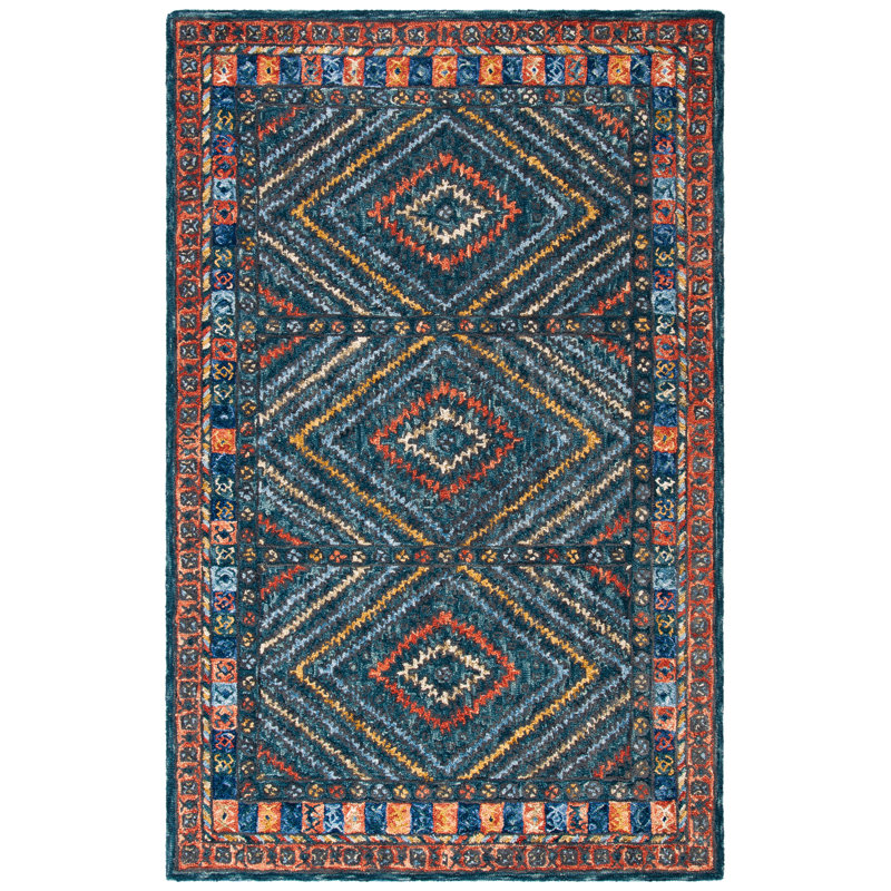 Tapis en laine touffeté à la main Illari, Rectangle 3 pi x 5 pi