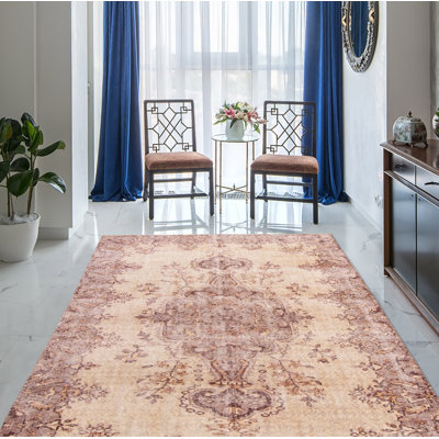 Tapis ivoire Melis Vintage 5 pi 4 po x 8 pi 10 po