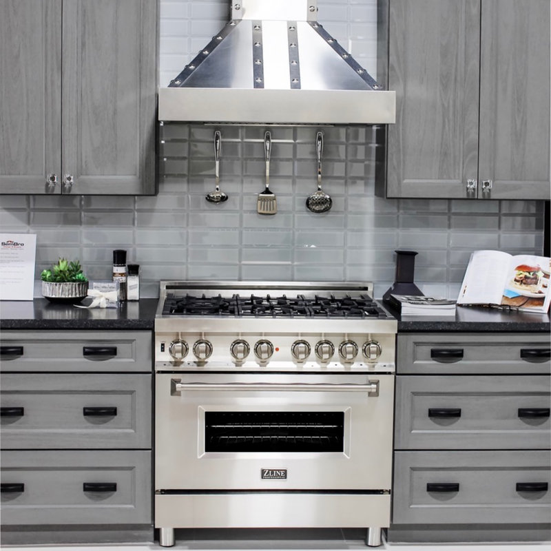 36" DuraSnow® 700 CFM Ducted Wall Mount Range Hood, Satin Stainless Steel