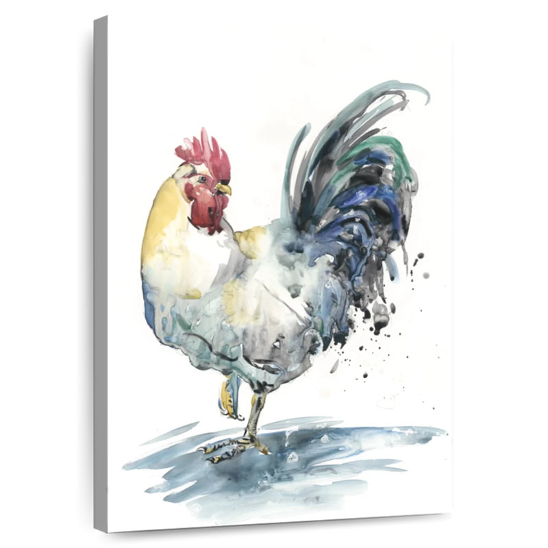 Brampt Rooster Splash I, 36" H x 24" W