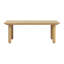 Table basse d'extérieur carrée en bois d'acacia