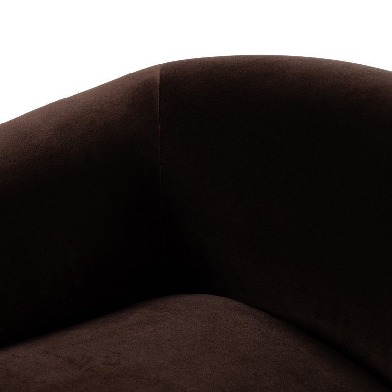 Lyla Chair-Valencia Camel, Surrey Cocoa Cotton Blend