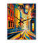 Dynamic Cityscape In Retro Colours II - City Buildings Very Wall Clocks-99639494
