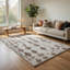 Tapis Betty, motif géométrique, polyester brun beige-99376390