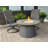 Cirvalo Round Gas Fire Pit Table With Fossil Top & Base-110205637-110205640