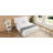 Queen Size Boucle Bed Frame, Upholstered Cloud Bed Frame With Headboard, Solid Wood Legs And Slats, No Box Spring Needed, White-1019603815