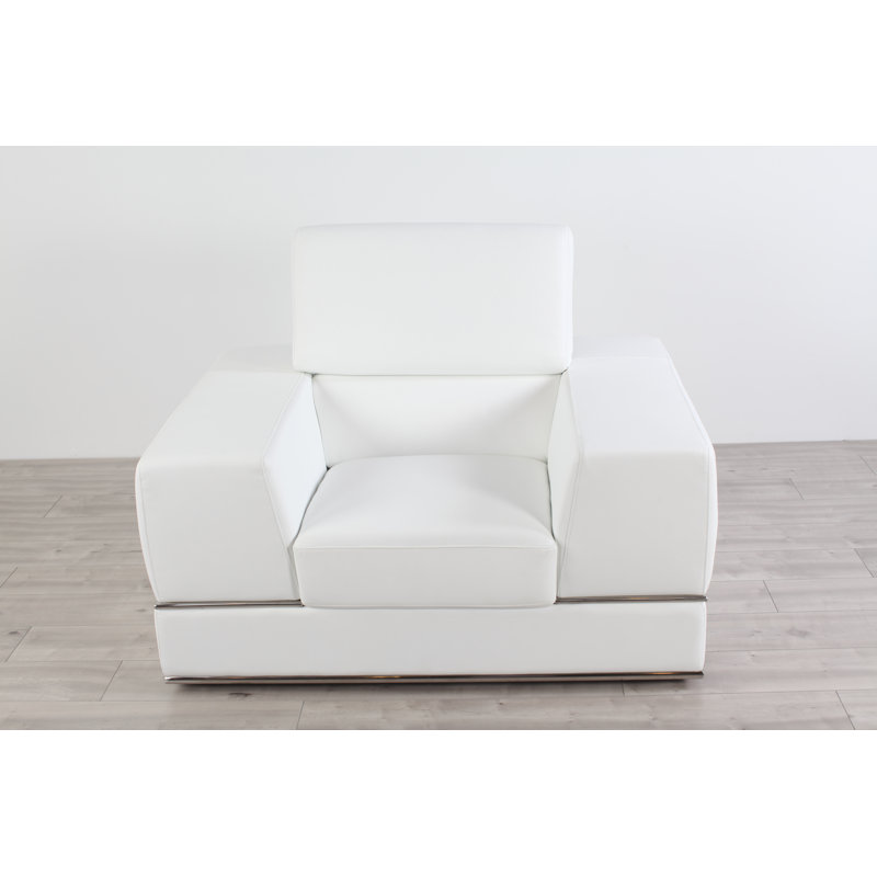 Fauteuil en cuir 50 po Emma