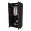 Armoire 2 portes 2 tablettes avec porte-chaussures