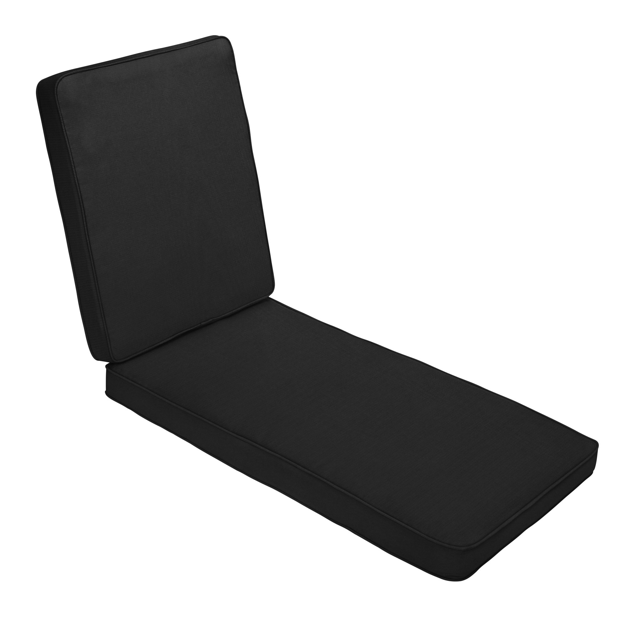 Sunbrella Outdoor Chaise Lounge, Black, 21" W x 78" D