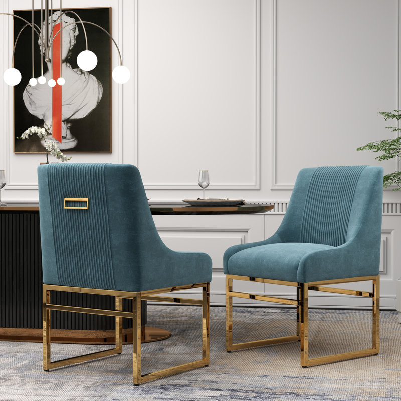 Chaise d'appoint Zanthia, 4, Sarcelle