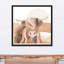 Boho Highland Cow, reproduction d'art sur toile-1024251944