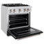 ZLINE 30" Classic DuraSnow Gas Range w/ 4 Burners & Convection Oven w/ White Door-888403830
