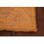 Tapis orange noué à la main de conception unique 3 pi 8 po x 4 pi 10 po