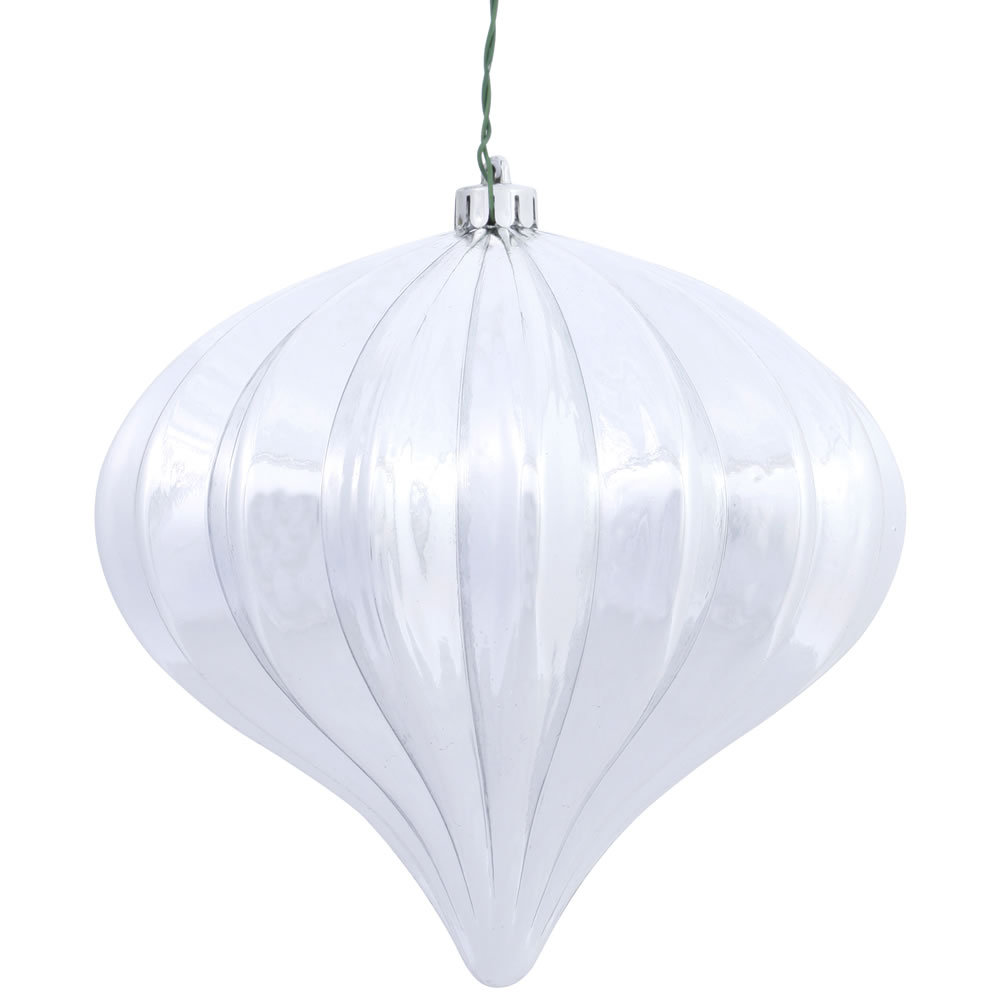 6" Shatterproof Holiday Ornament, Silver 1