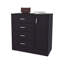 Commode 4 tiroirs avec armoire latérale Wenge