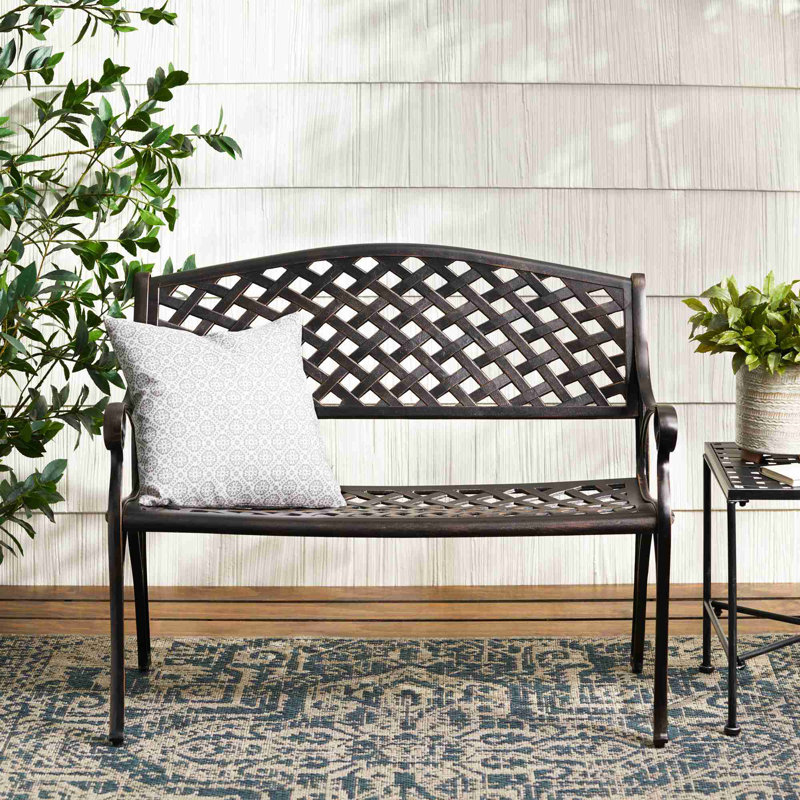 Banc de patio en aluminium