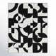 Rectangle Carino Abstract Flatweave Recycled P.E.T. Area Rug in Black/White
