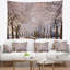 Tapisserie en polyester et route en d’hiver blanc avec accessoires suspendus inclus-28489456