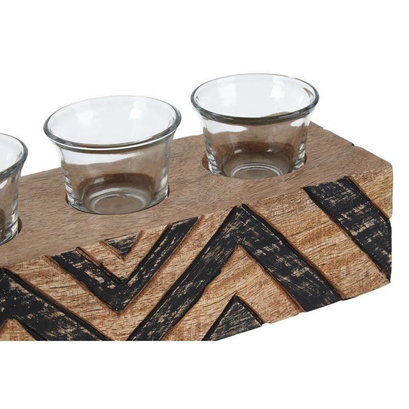 Wood Tabletop Tealight Holder