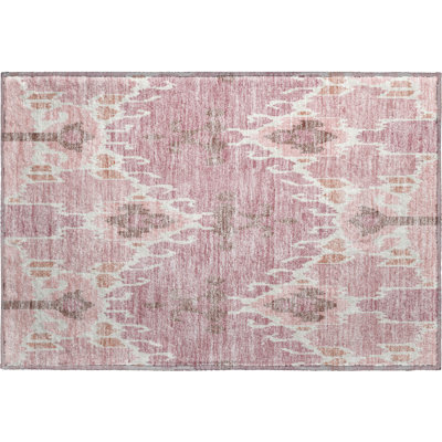Premium Machine Washable Prisco Blush Rug