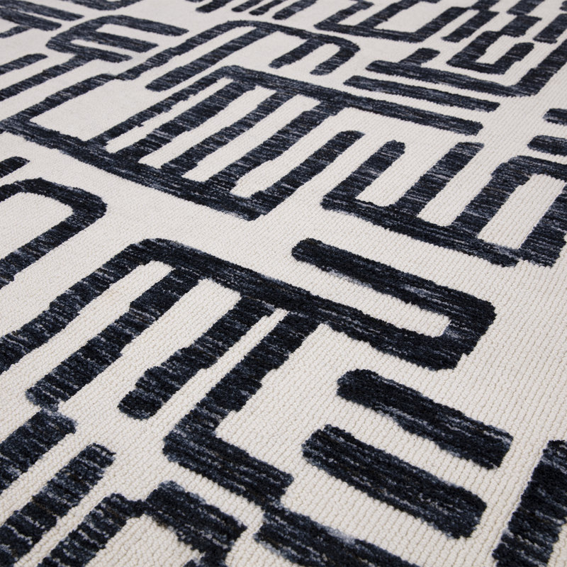 Clemones Abstract Machine Tufted Area Rug, Rectangle 120 x 170cm