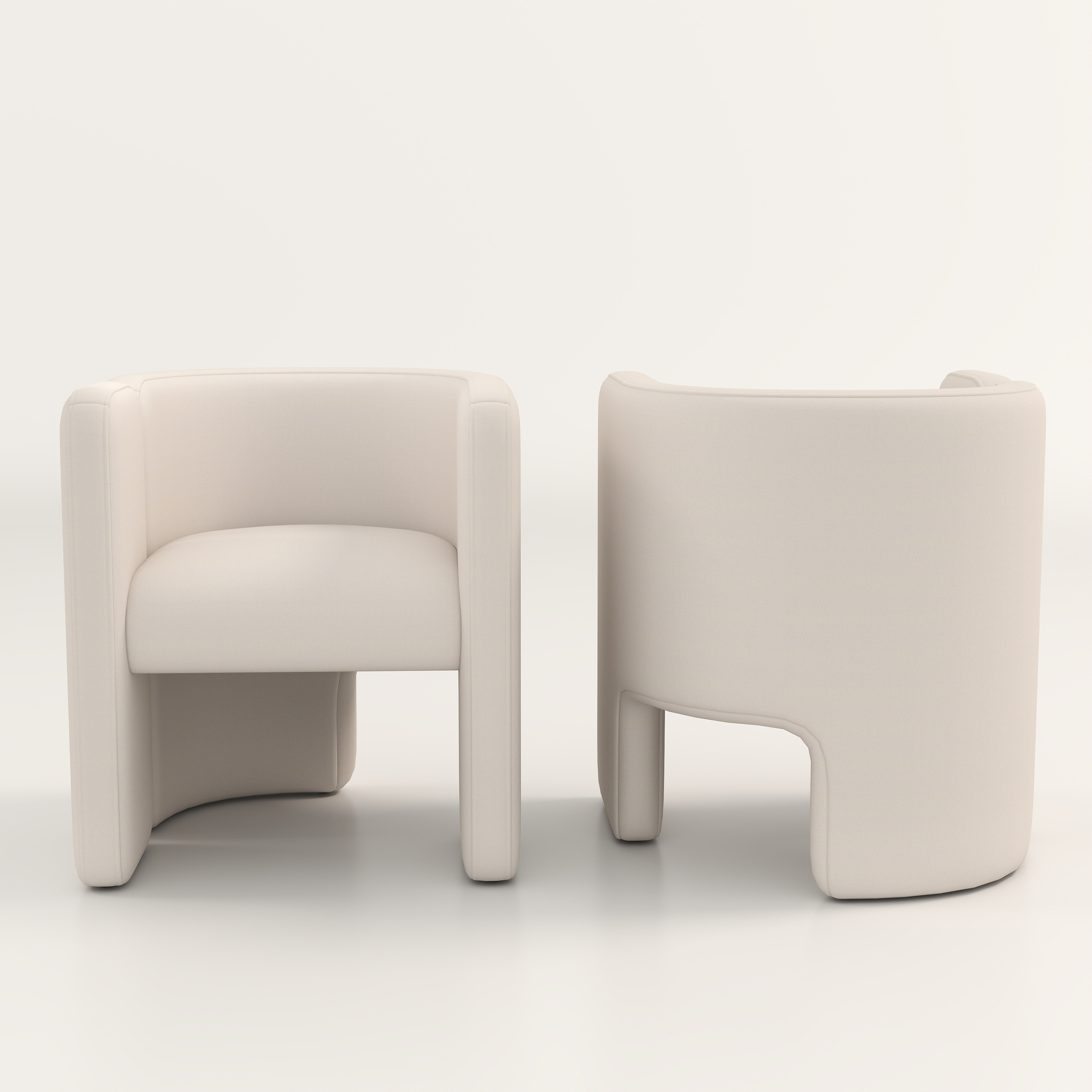 Jaimyn Upholstered Barrel Chair (Set of 2)