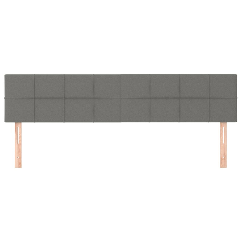 Aveona Headboard, 88cm H x 100cm W x 5cm D, Dark Grey Fabric