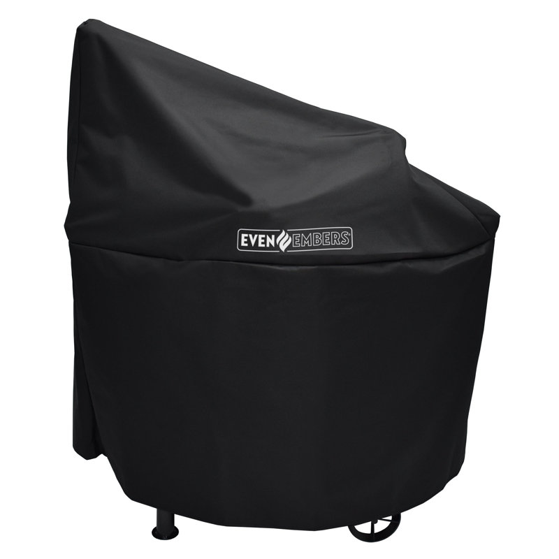 Black Heavy-Duty Water-Resistant Vertical Smoker Cover