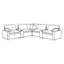 Canapé modulaire inclinable électrique Yelton 7 pièces gris foncé-2061863386