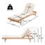 Chaise longue avec coussin Mallacia