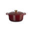 Le Creuset Enameled Cast Iron  Holiday Tree Signature Round Dutch Oven With Gold Star Knob, 4.5 Qt. - Cerise-170222210