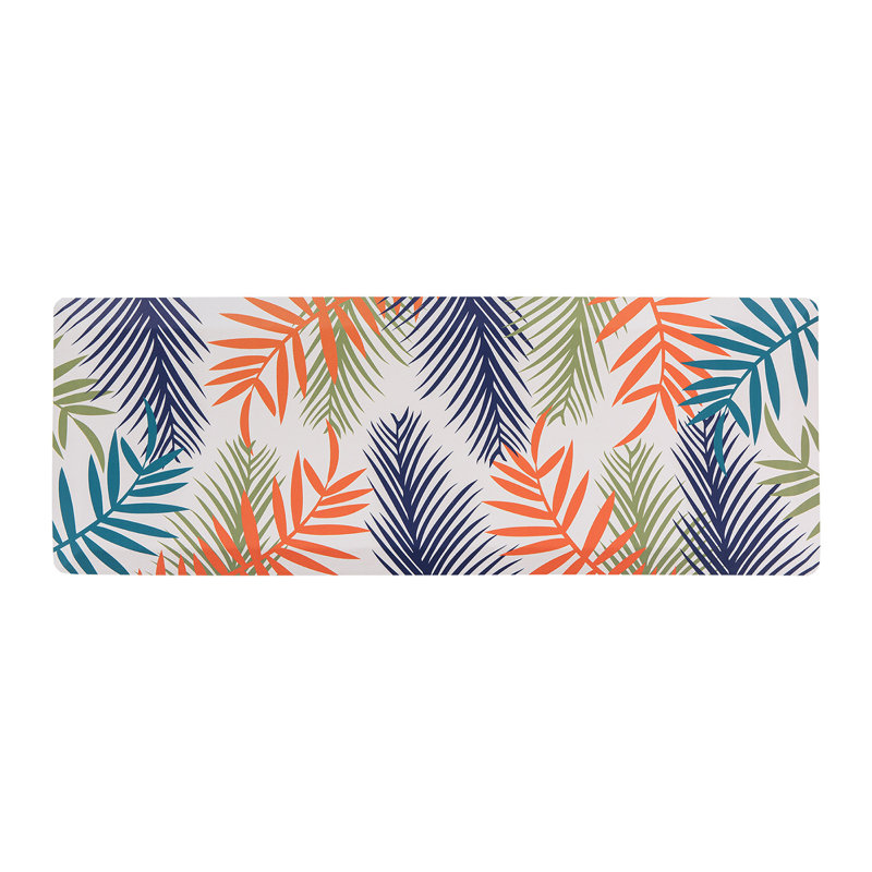 Floral Leaves Anti Fatigue Standing Kitchen Mat, 18" x 47"