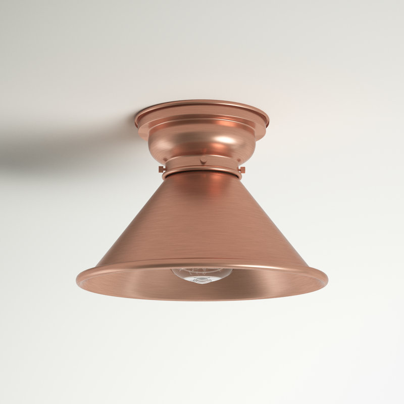 Plafonnier encastré 1 lumière 10 po Chesterhill, Ampoule non incluse, Cuivre antique