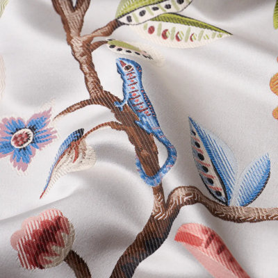 Birds Of Paradise Cotton Blend Fabric