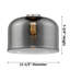 Amberlynn - Bronze huilé - Plafonnier semi-encastré-840843171-840843179