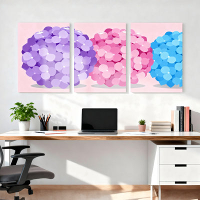 Art abstrait coloré sur toile, ensemble de 3 impressions sur toile