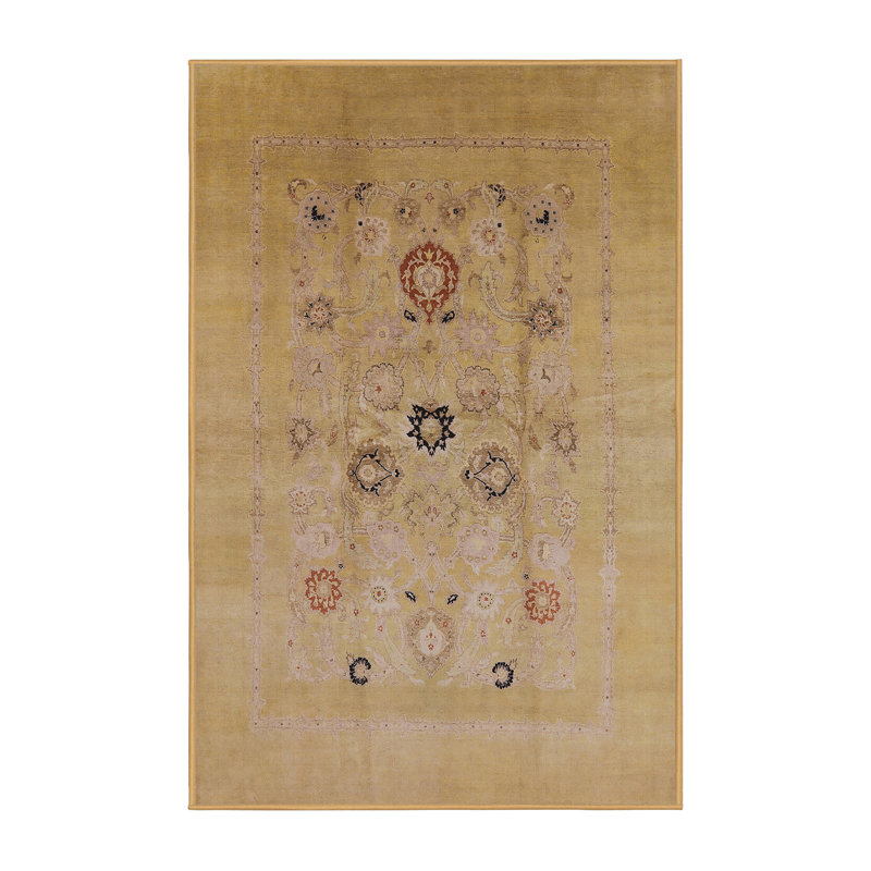 Tapis oriental brun / rose, Rectangle 5 pi x 7 pi