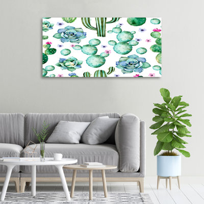 Cacti - No Frame Print on Canvas