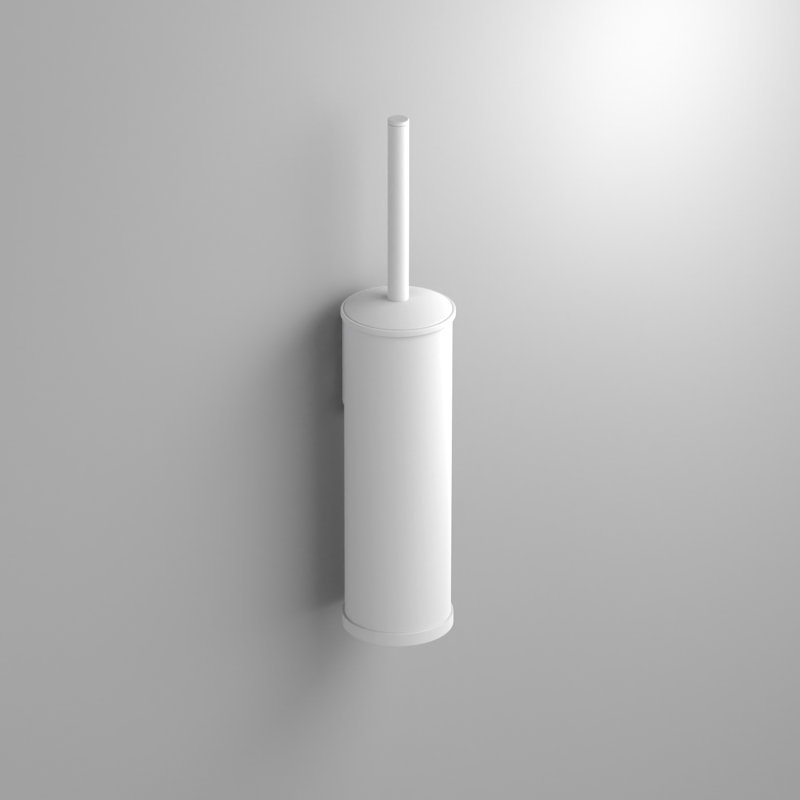 Metal WC Brush Set - White, White