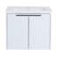 Meuble-lavabo à fermeture en douceur 24 po avec lavabo, convenant à une petite salle de bain