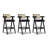 Chic Resin Webbing Back Bar Stool Set, Enhancing Your Bar Ambiance